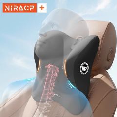 高档汽车头枕腰靠套装护颈枕车载靠枕护腰座椅靠垫腰托记忆棉通用 经典记忆棉